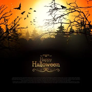 Halloween background Stock Illustration