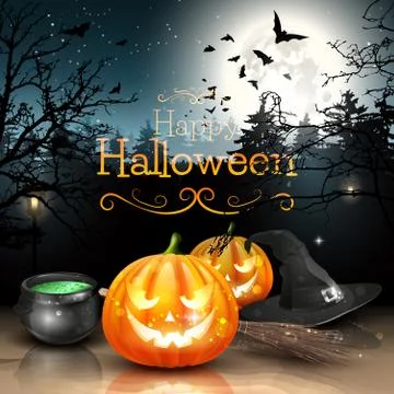 Halloween background Stock Illustration