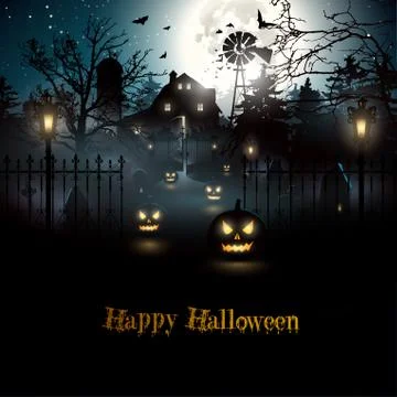 Halloween background Illustrazione stock