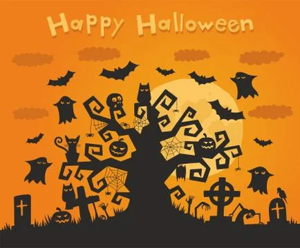 Halloween background Stock Illustration