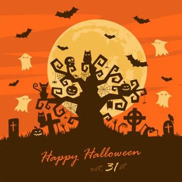 Halloween background Stock Illustration