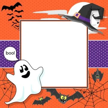 Halloween background invitation Illustrazione stock
