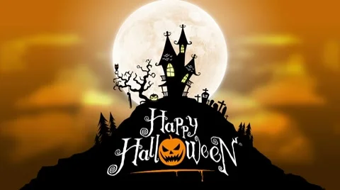 Halloween Background Loop Video stock 7729777