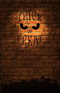 Halloween background with moon Illustrazione stock