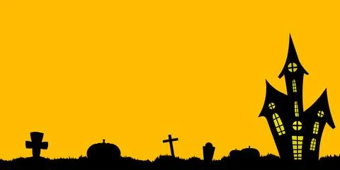 Halloween background, poster with copy space. Vector illustration. イラスト素材