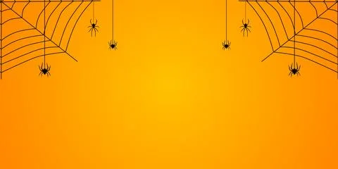 Halloween background, poster with copy space. Vector illustration. Stockillustratie
