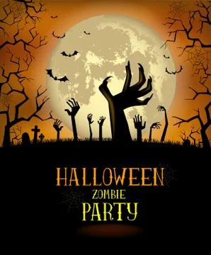 Halloween background for a poster Stock Illustration