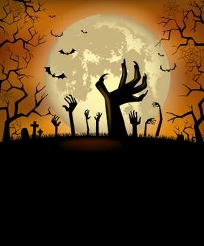Halloween background for a poster Stock Illustration