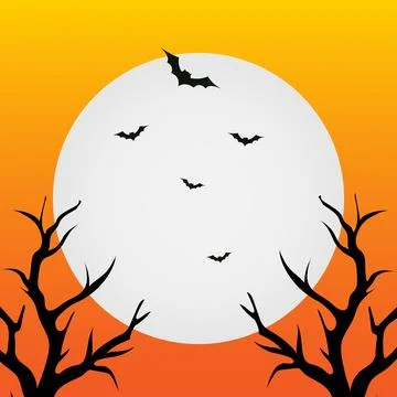 Halloween background with pumpkin Stock Illustration