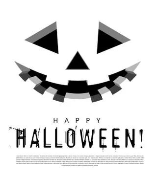 Halloween background with pumpkins lantern Stock Illustration