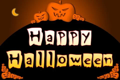 Halloween background text Stock Illustration
