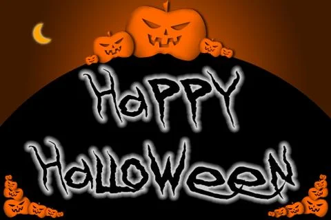 Halloween background text Stock Illustration