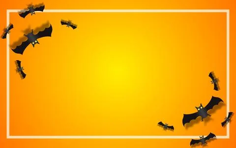 Halloween background theme with bats. vector illustration Stock Illustration