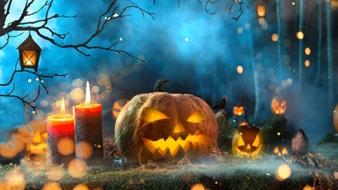 Halloween background V2 库存影片 111482577