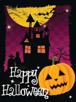 Halloween background, vector Stock Illustration