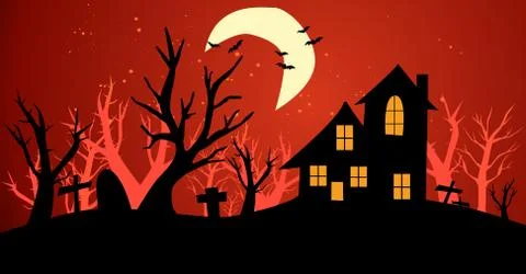 Halloween background vector illustration Stock Illustration