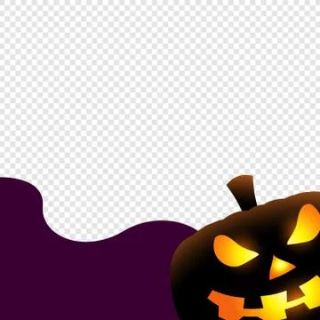 Halloween Background. Vector Illustration. Trick or Treat Concept. Orange Pum Stock Illustration