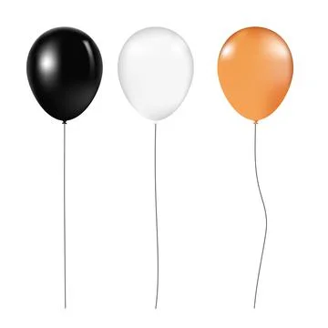 Halloween balloon set. Vector illustration Stock Illustration