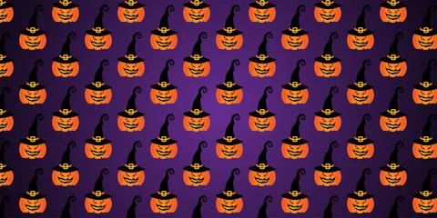 Halloween banner with holiday elements Stock Illustration