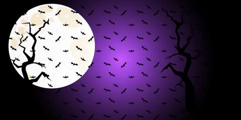 Halloween banner with holiday elements 스톡 일러스트