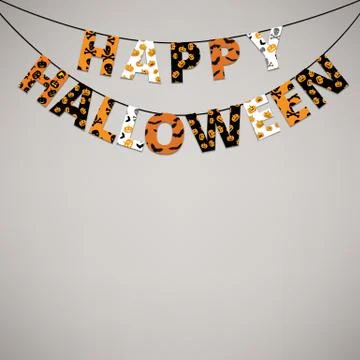 Halloween banner Stock Illustration