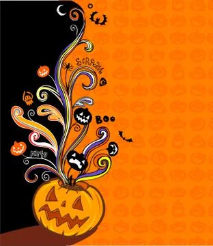 Halloween banner Stock Illustration