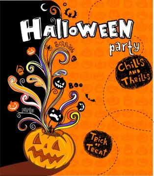 Halloween banner Stock Illustration