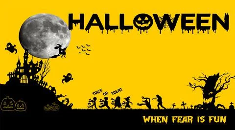 Halloween Banner Stock Illustration