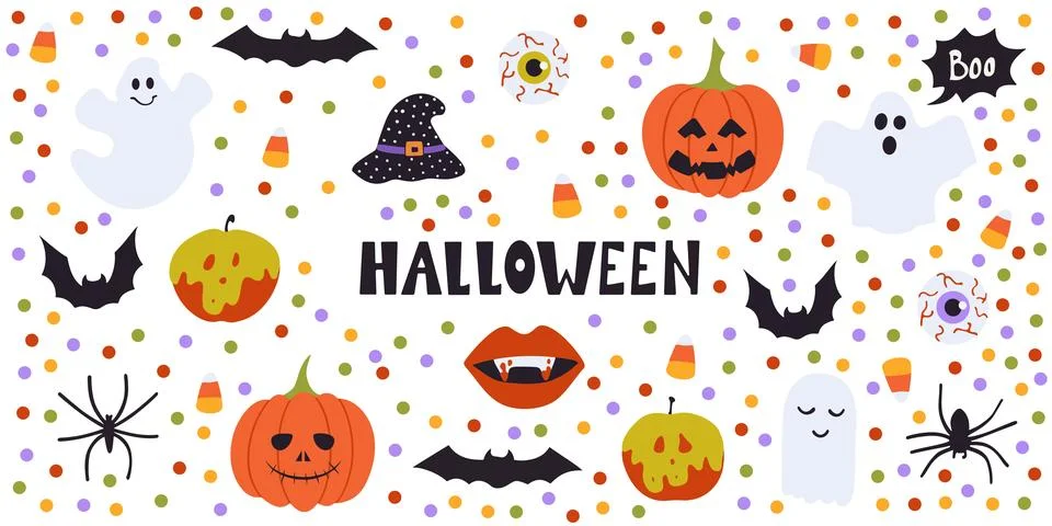 Halloween banner Stock Illustration
