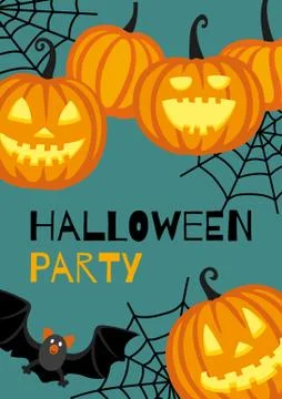 Halloween banner template Stock Illustration