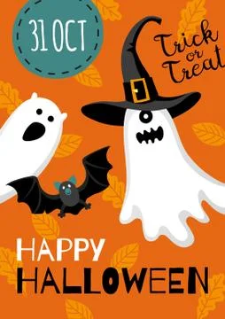 Halloween banner template Stock Illustration