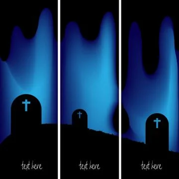 Halloween banners Stock Illustration