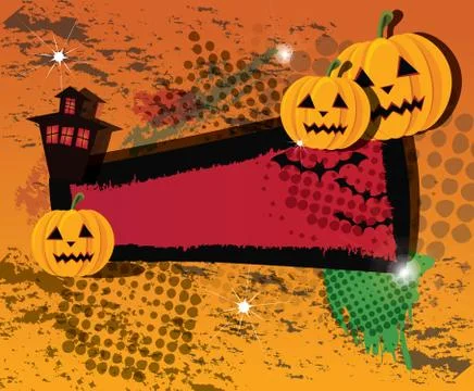 Halloween banners, vector Stock Illustration