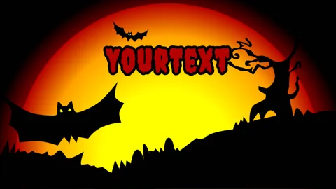 Halloween - bat After Effects stock
