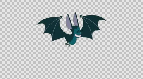 Halloween Bat Animation Stock Footage 56725016