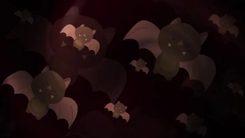 Halloween Bat Background Loop Stock Footage 309505635