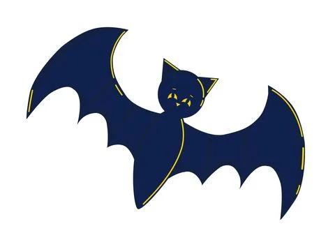 Halloween bat collection, halloween vector bat element. Stock Illustration