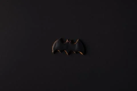 Halloween bat cookie Stock Photos