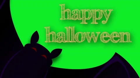 Halloween Bat Greenscreen Vídeo Stock 11516147
