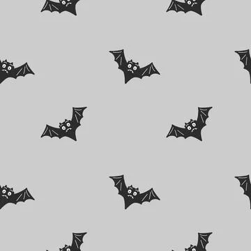 Halloween bat pattern for festive decor and wrapping materials Stock Illustration