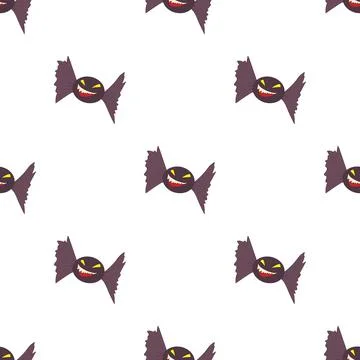 Halloween bat pattern seamless vector イラスト素材