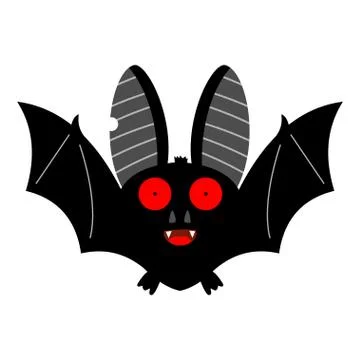 Halloween bat vector icon. Stock Illustration
