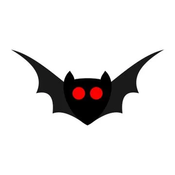 Halloween bat vector icon. Stock Illustration