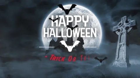 Halloween Bats Reveal After Effects stock