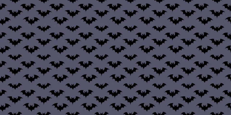 Halloween bats seamless repeat pattern vector background 스톡 일러스트