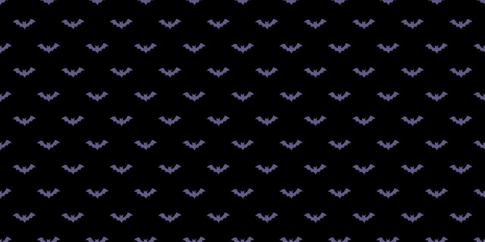 Halloween bats seamless repeat pattern vector background Stock Illustration