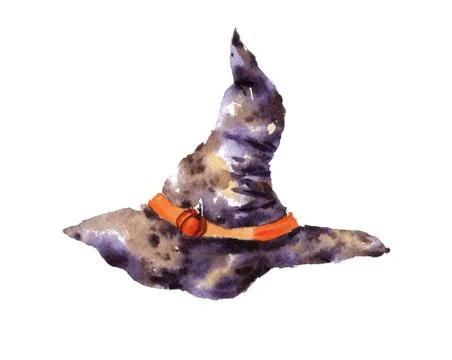 Halloween black hat Stock Illustration