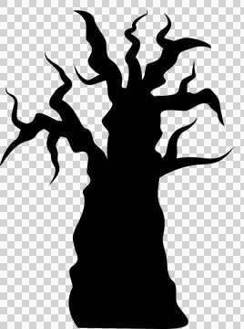 Halloween black tree2 Stock Illustration
