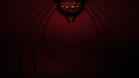 Halloween Blood Widow Descent Loop Animation Stock Footage 344419161