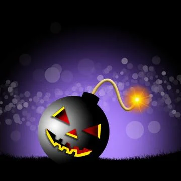 Halloween bomb Stock Illustration